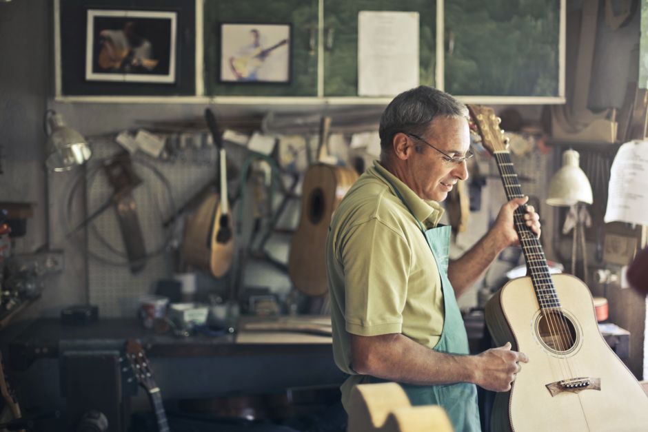 Music shop professional environment
